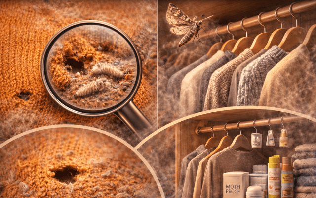 大切な服を穴あきから守る。衣類害虫の発生原因とクローゼットの防虫対策